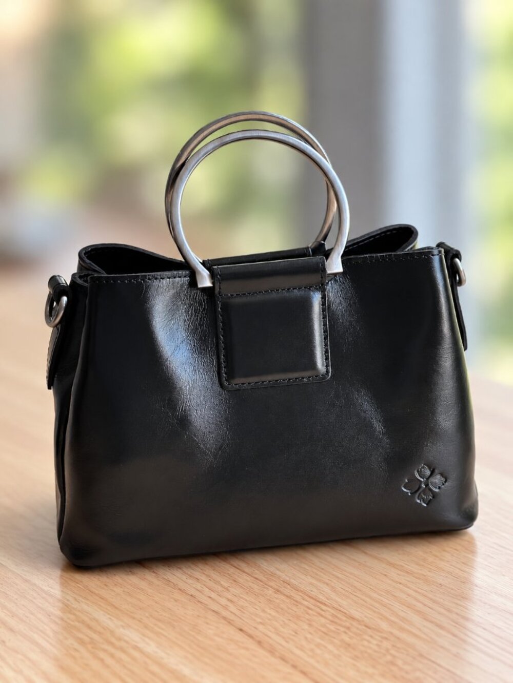 Patricia Nash Empoli Satchel – Heritage Leather – Black – NWT